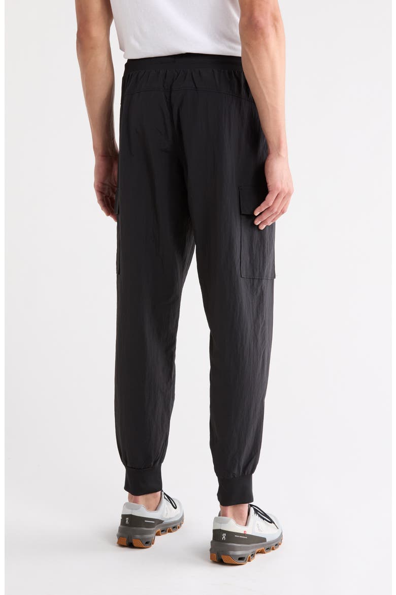 Crinkle Cargo Creed Joggers, Alternate, color, BLACK