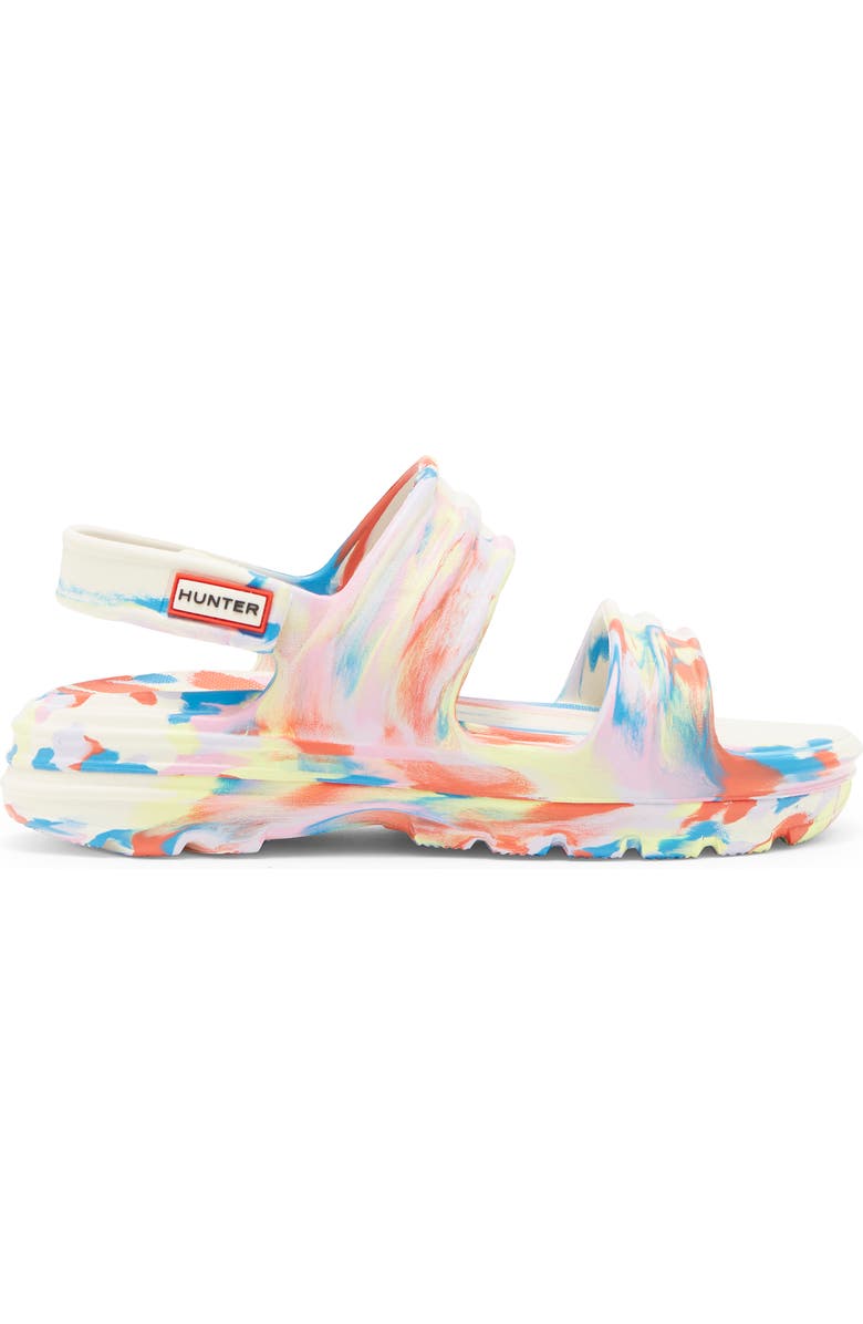 Hunter Bloom Algae Foam Marble Sandal, Alternate, color, Shaded White