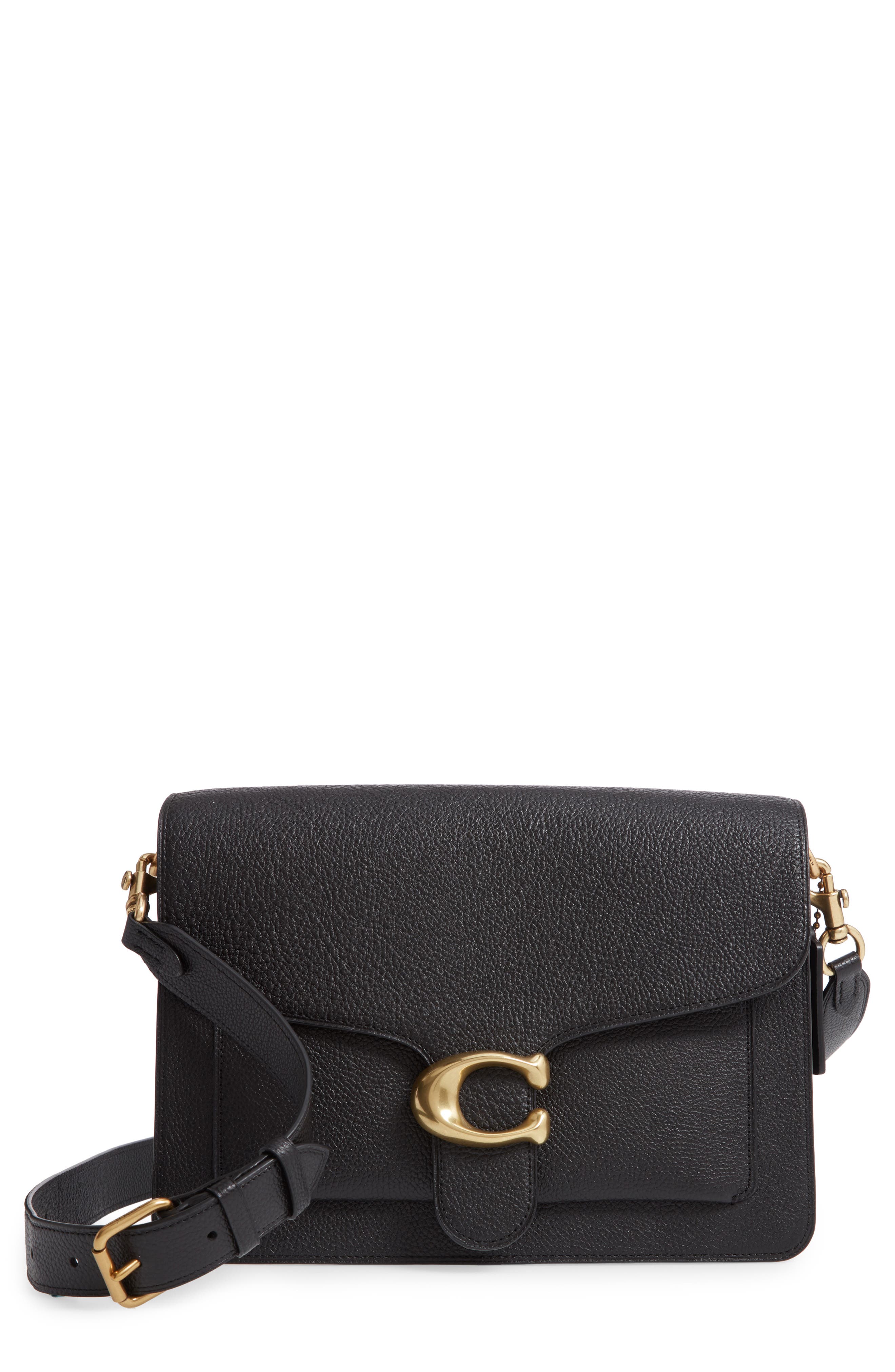 COACH Tabby Leather Shoulder Bag, Main, color, 