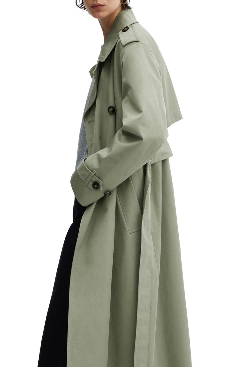 MANGO Angela Belted Trench Coat, Alternate, color, 