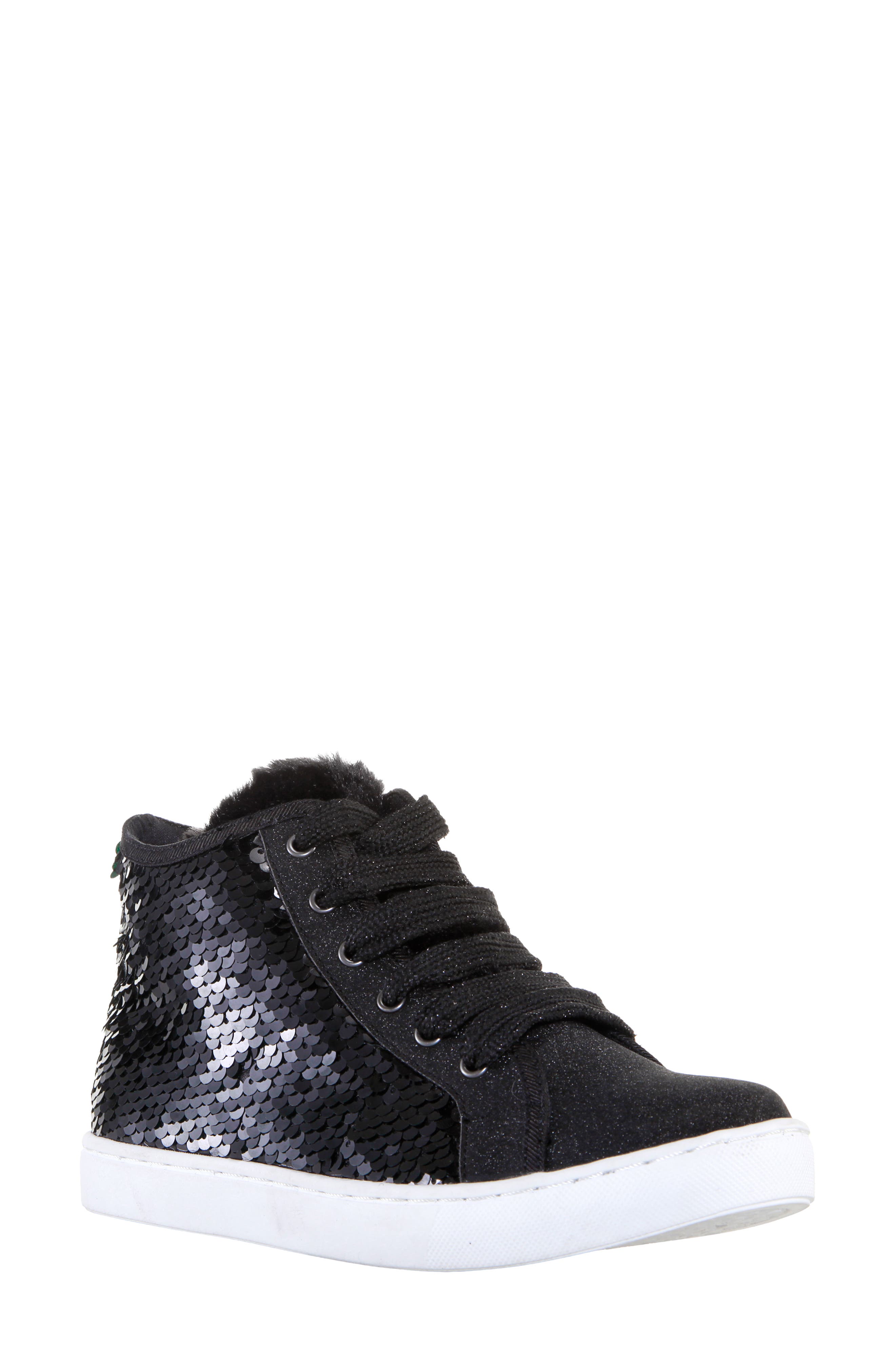 Nina Pauline Glitter Sneaker, Main, color, 