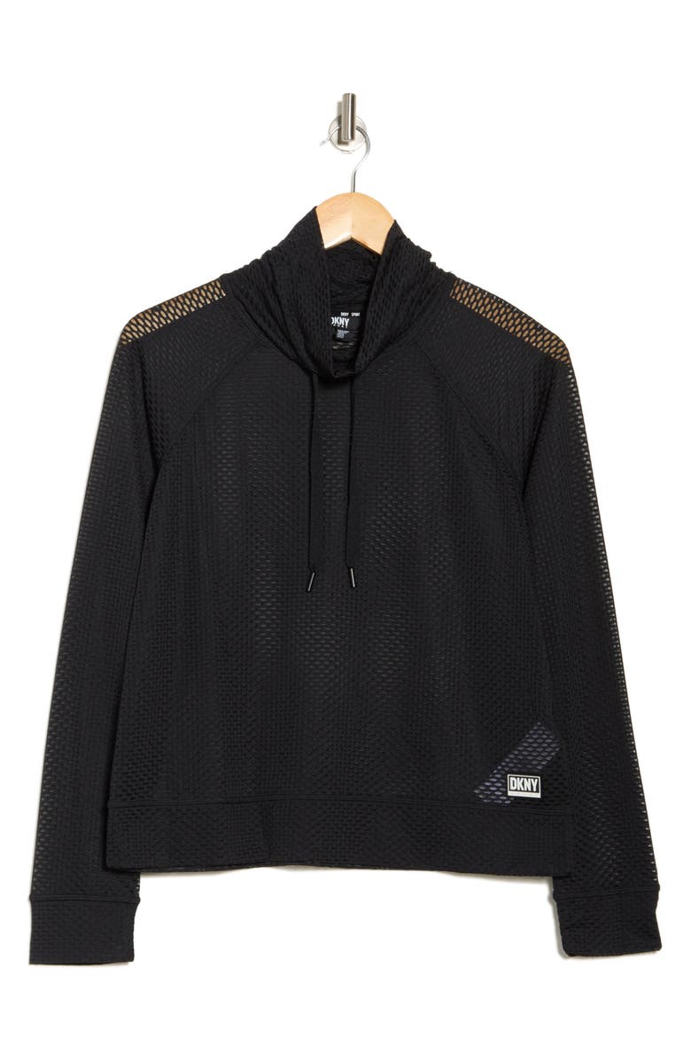 DKNY Honeycomb Mesh Pullover, Alternate, color,