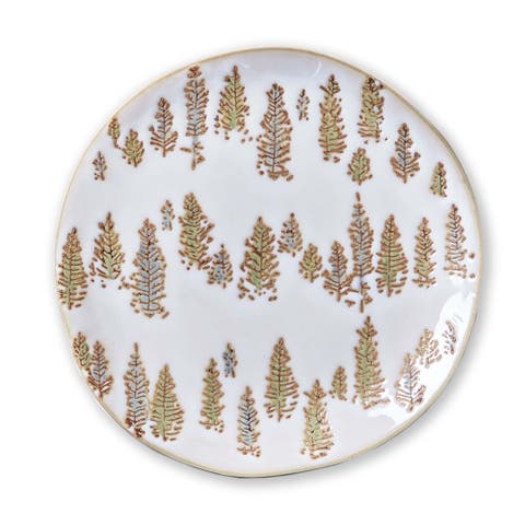 Aspen Multicolor Ceramic Appetizer Plates for Entertaining