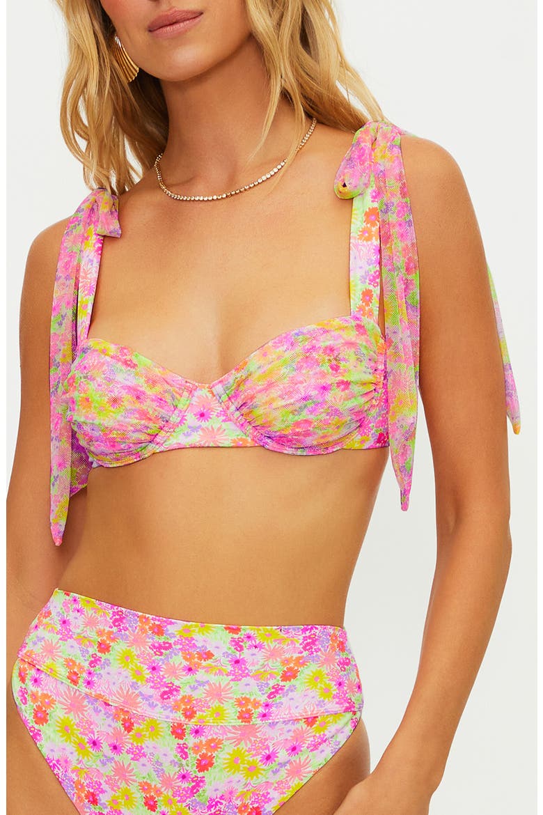 Camilia Underwire Bikini Top, Main, color, NEON BOUQUET