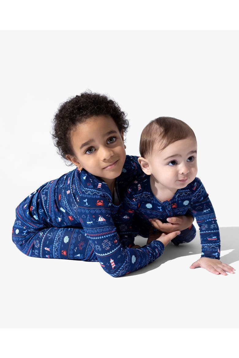 Baby Sail Away Fair Isle Convertible Footie, Alternate, color, Sail Away Fair Isle