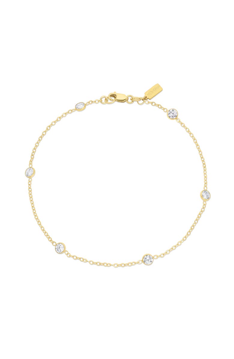 Set & Stones Faye Anklet, Main, color, Gold