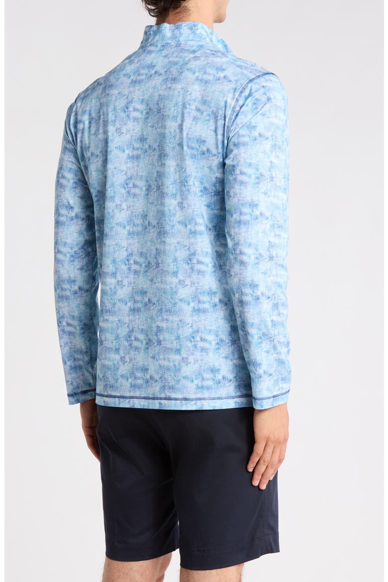 Quarter Zip Performance Pullover, Alternate, color, AZURE