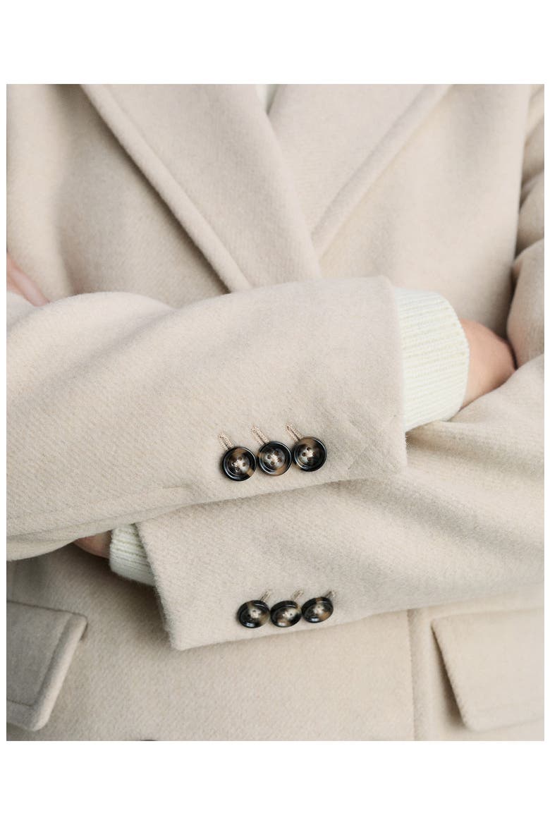 Double Breasted Coat, Alternate, color, LIGHT/ PASTEL GREY
