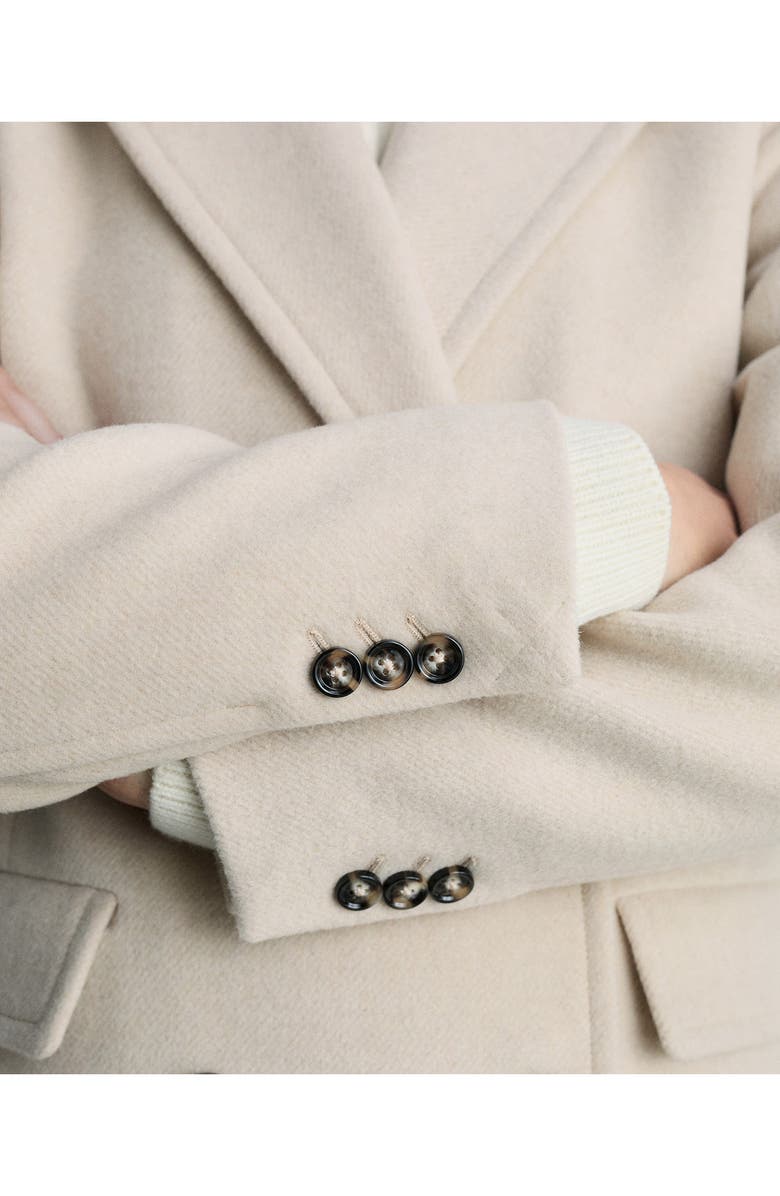 MANGO Double Breasted Coat, Alternate, color,