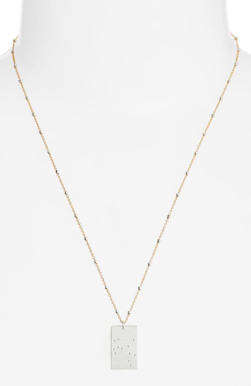 Set & Stones Zodiac Constellation Pendant Necklace In Silver Sagittarius