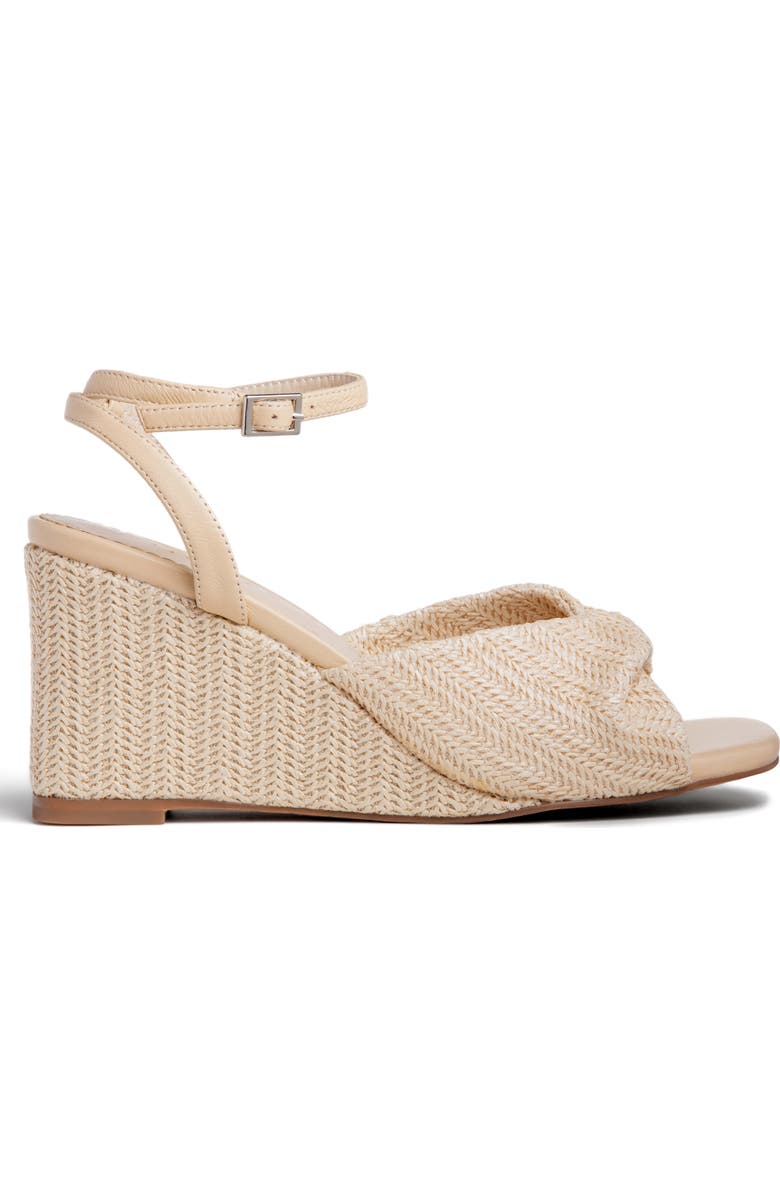 Allegra James Mona Raffia Wedge Sandal, Main, color,