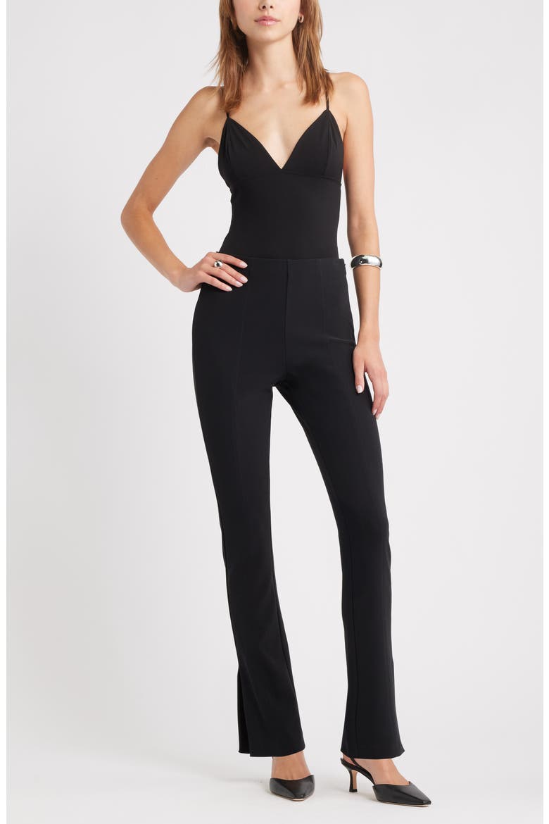Skinny Fit Suit Pants, Alternate, color, BLACK