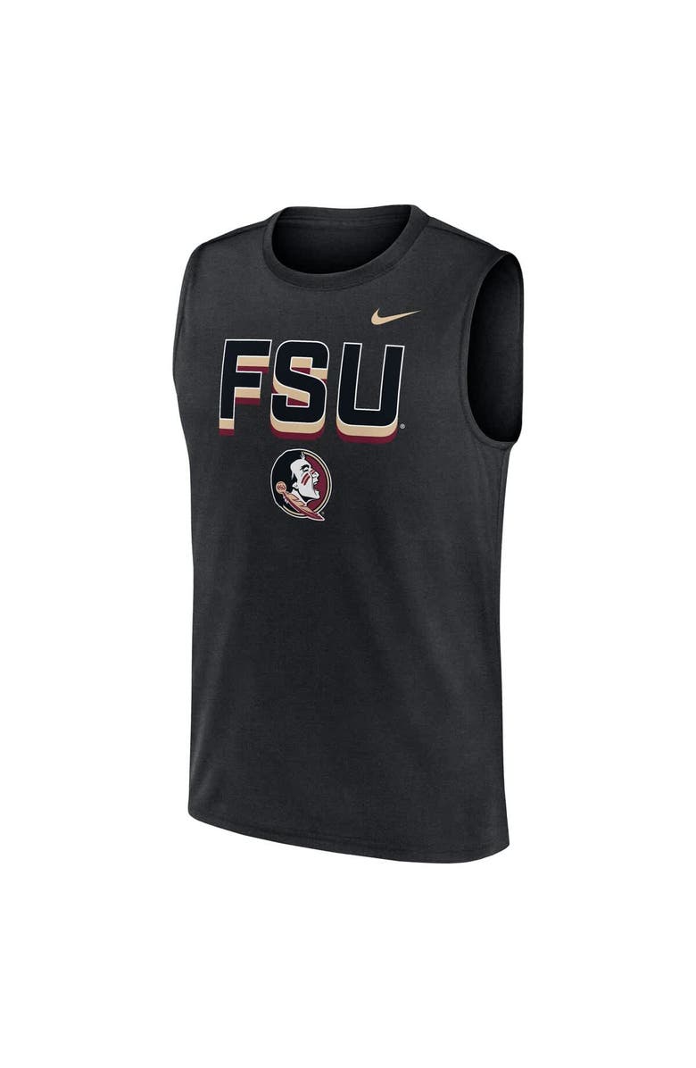 Nike Men's Nike Black Florida State Seminoles Primetime Tricode Legend Performance Tank Top, Alternate, color, 