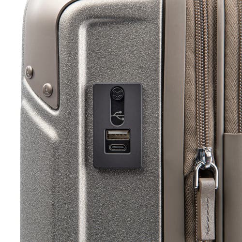 Travelpro Platinum Elite Hardside Expandable Carry-on 21-inch Spinner In Metallic Sand