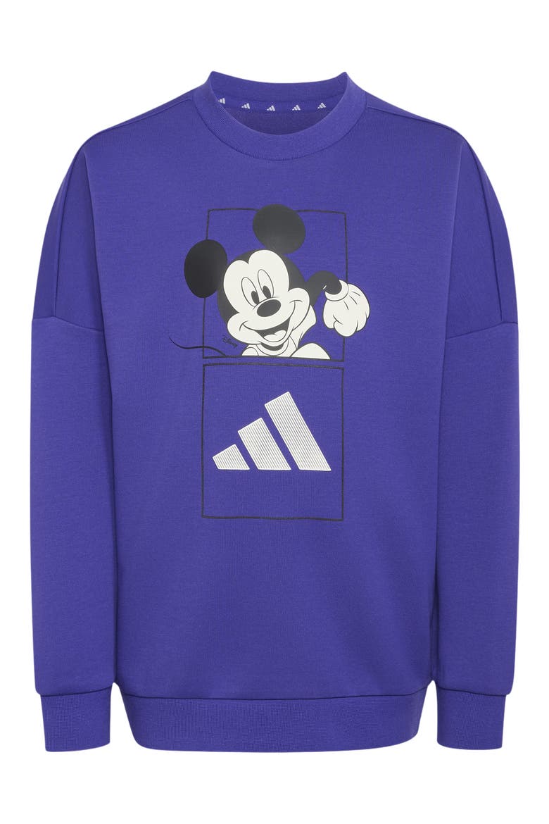 x Disney Kids' Mickey Mouse Sweatshirt & Joggers Set, Alternate, color, PURE PURPLE/ OFF WHITE