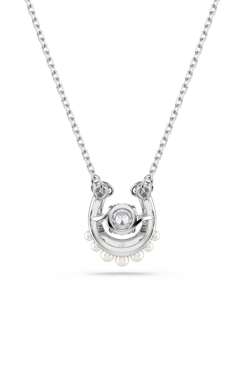 Symbolica Pendant Necklace, Alternate, color, SILVER/ WHITE