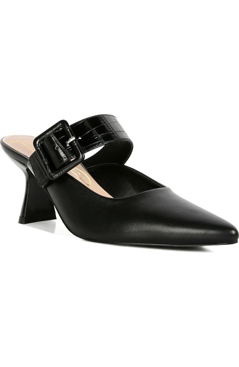LONDON RAG Pointed Toe Mule, Main, color, Black