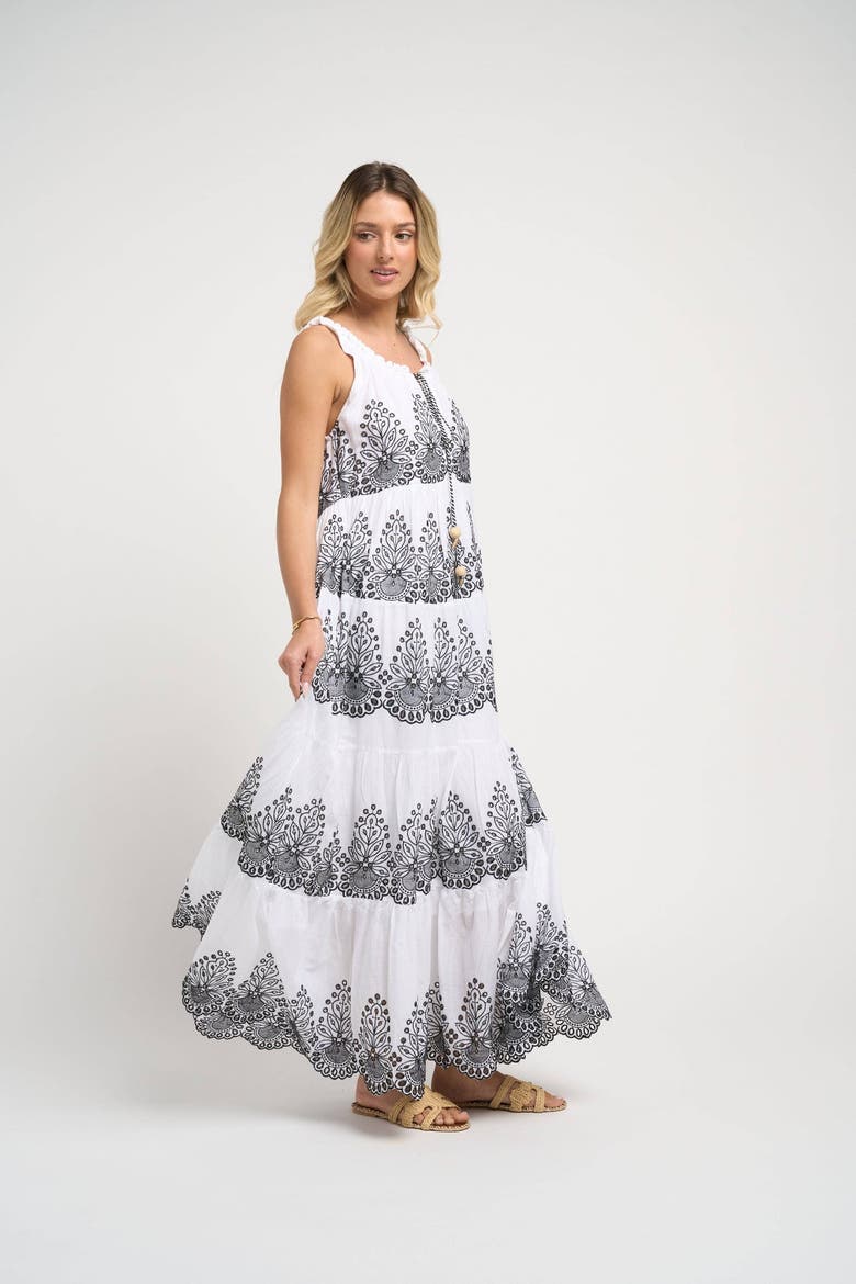 Pegasus Dress, Alternate, color, Black and White
