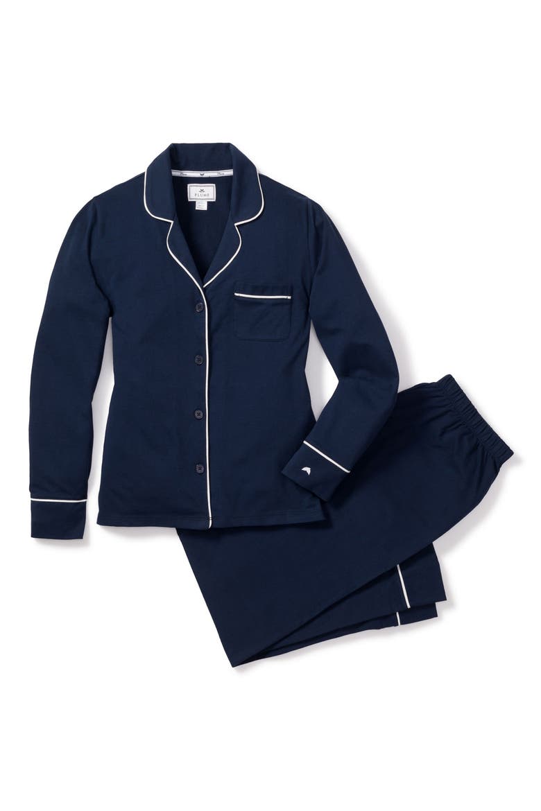 Luxe Pima Cotton Pajamas, Main, color, NAVY