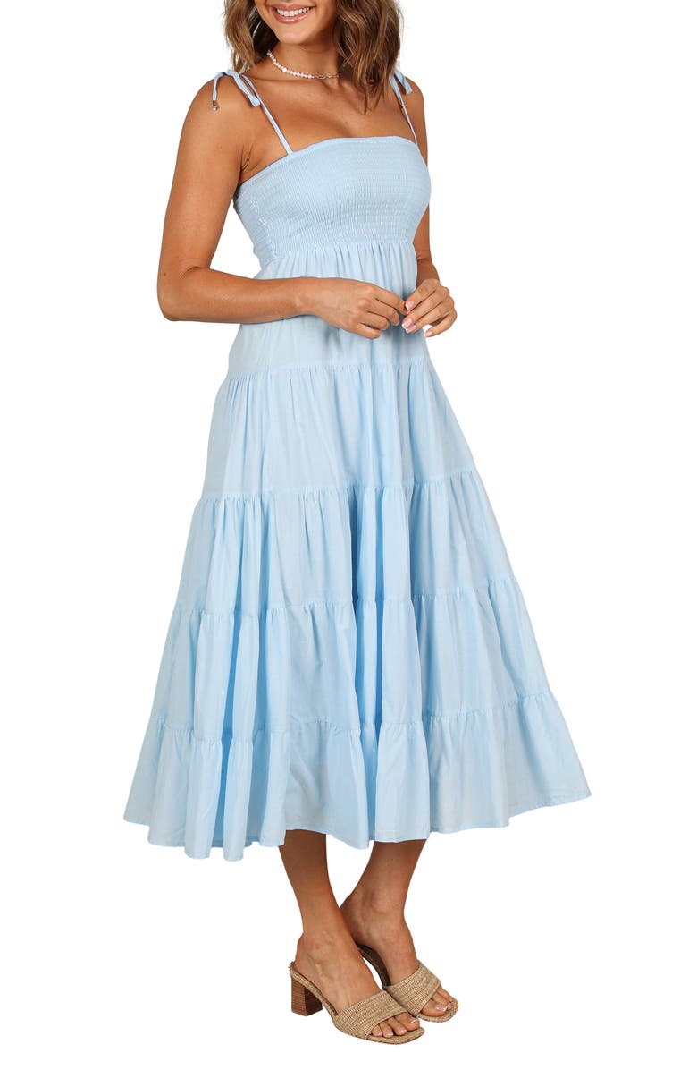 Petal & Pup Carroll Smocked Midi Dress, Alternate, color,