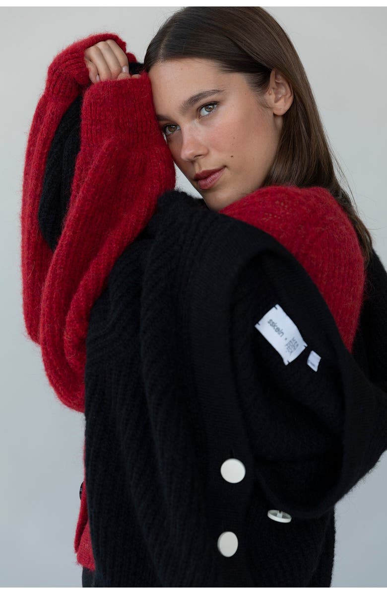 SSKEIN MP V Neck Cardigan, Alternate, color, 