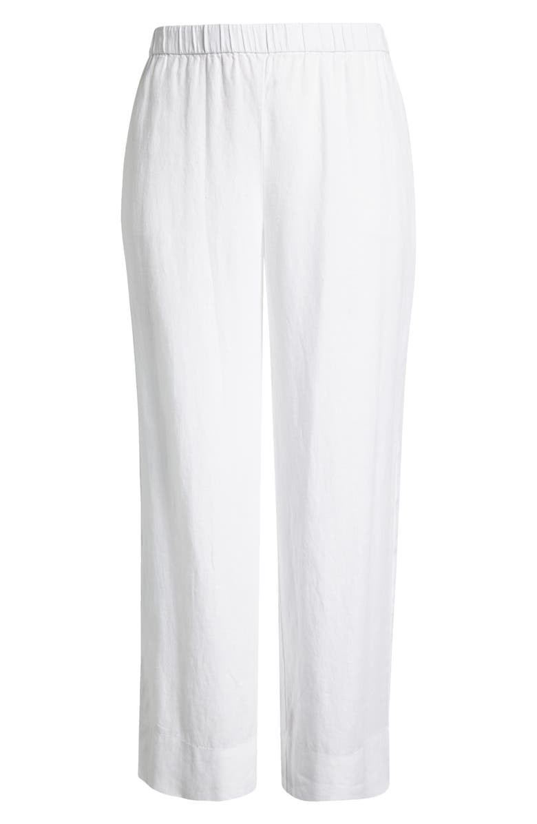 Eileen Fisher Organic Linen Wide Leg Pants, Alternate, color, 