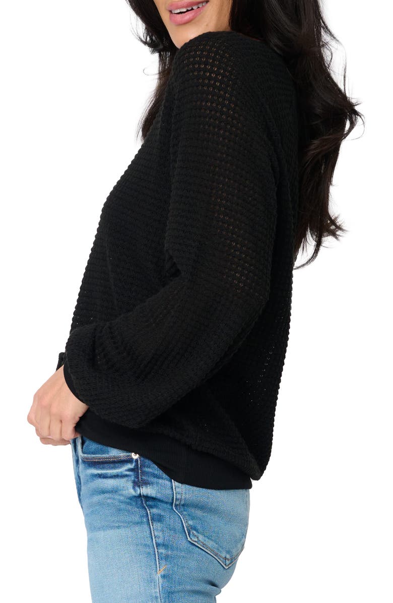 GIBSONLOOK Courtside Open Stitch Sweater, Alternate, color,
