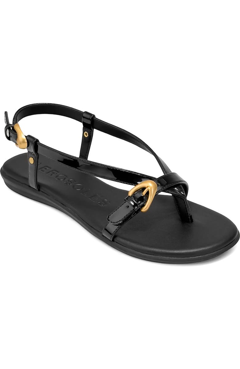 Aerosoles Iride Slingback Sandal, Main, color, Black Fx Patent