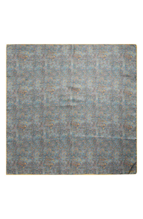 Textile Print Silk Twill Square Scarf