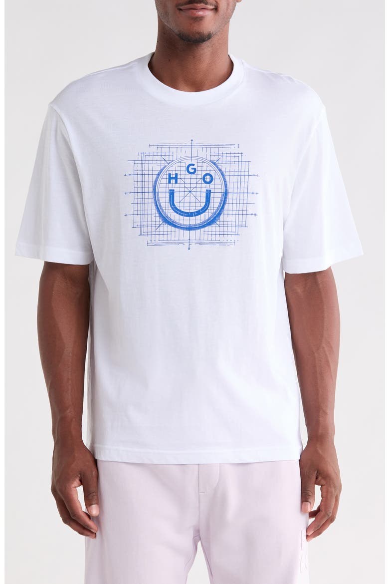 Namerix Cotton Graphic T-Shirt, Main, color, WHITE