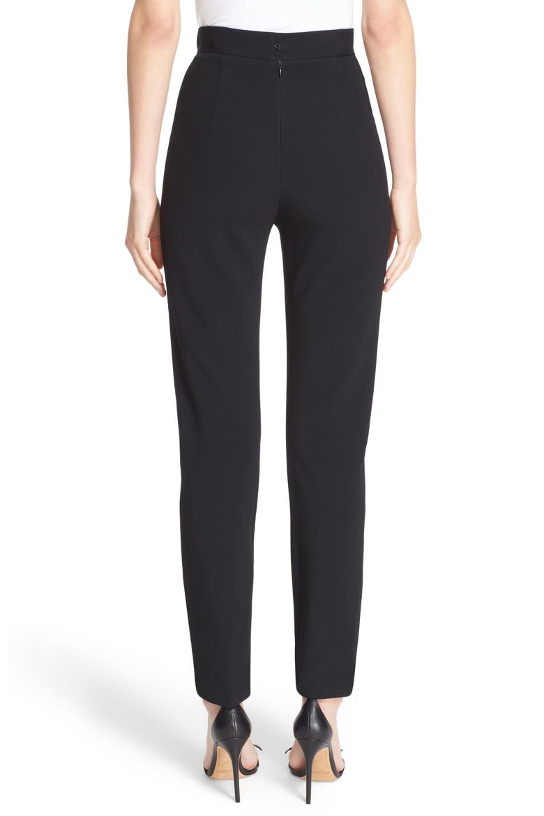 Skinny Cady Crepe Pants, Alternate, color, BLACK