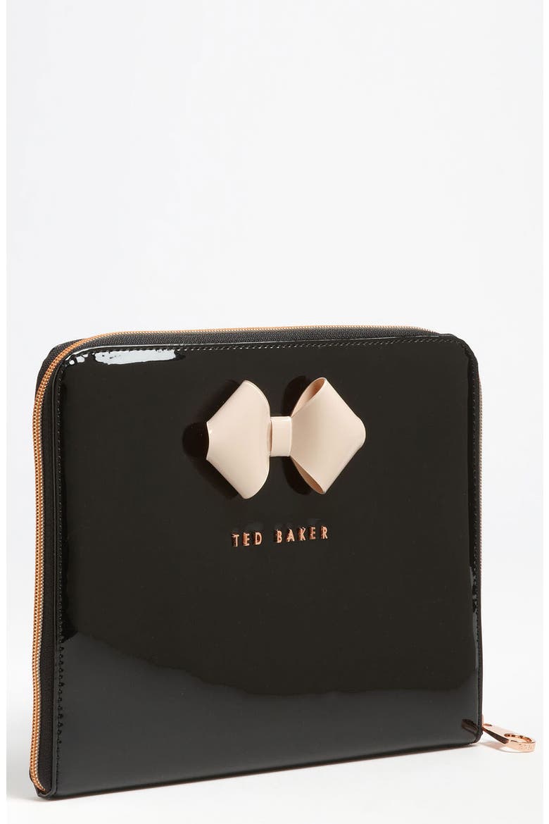 'Bow' iPad Sleeve, Main, color, JET