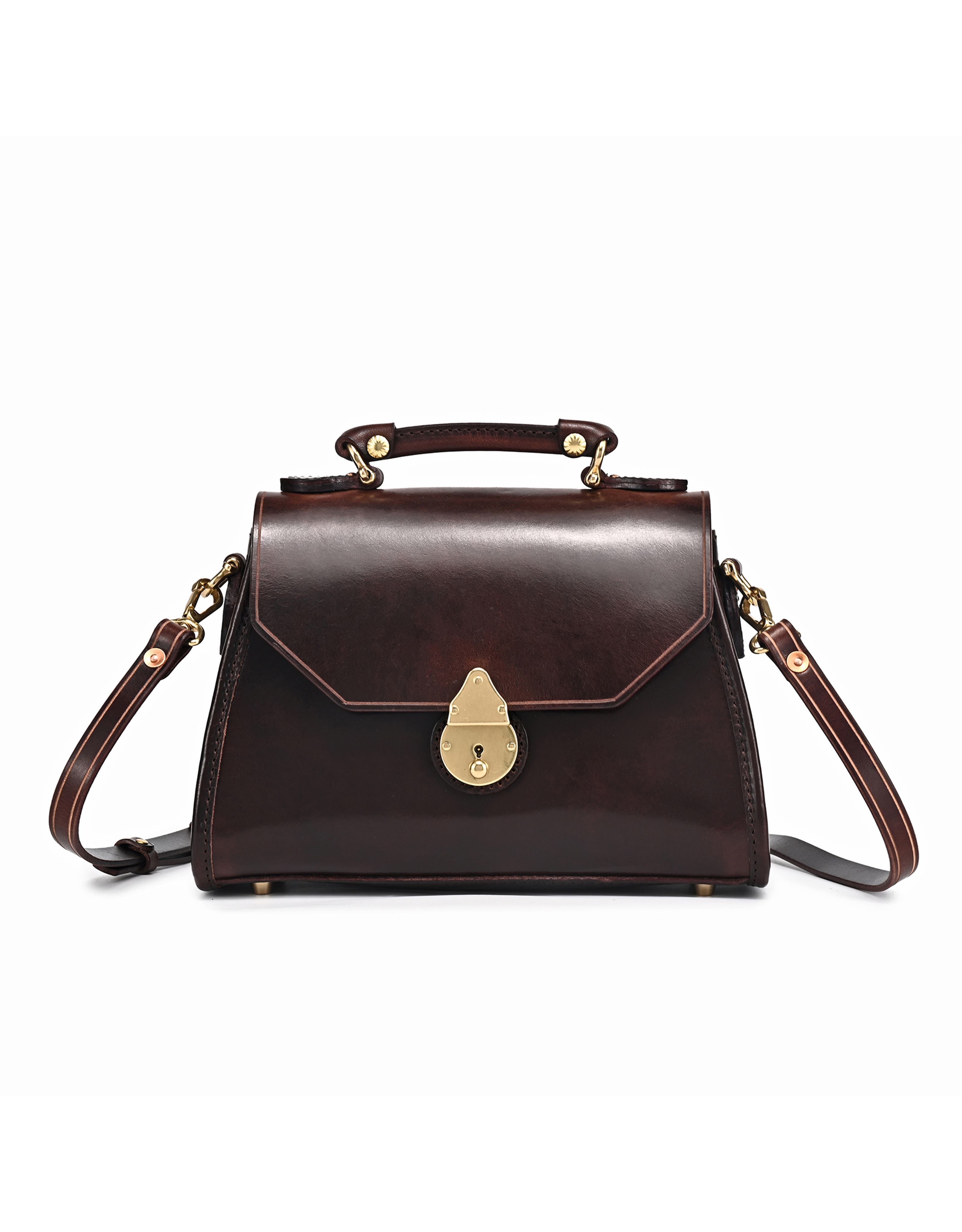 Old Trend Laurel Genuine Leather Classic Everyday Satchel In Brown