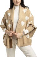 SAACHI Textured Heart Cardigan