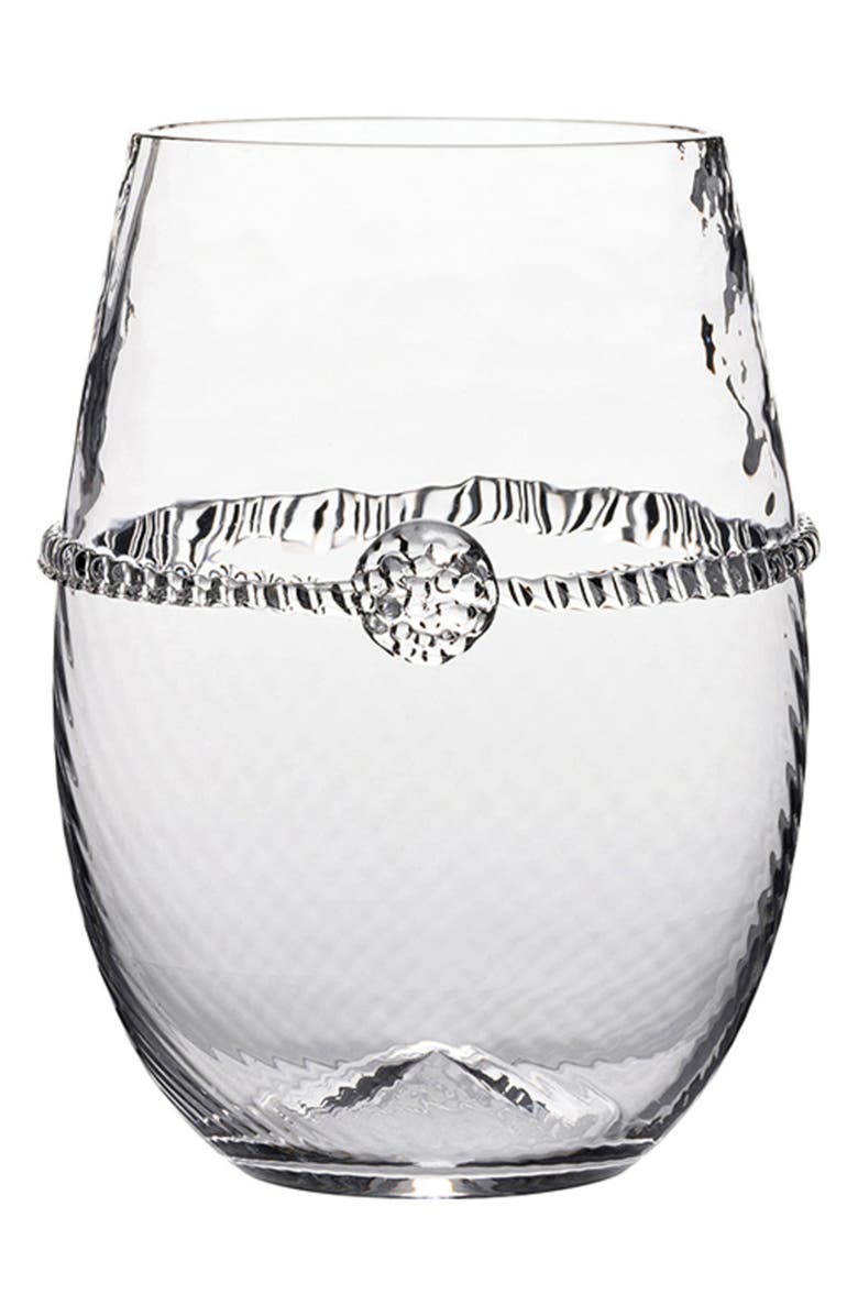 Juliska Graham Stemless Wine Glass, Main, color, Clear