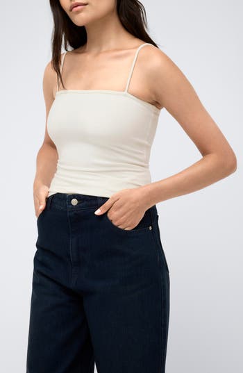 Kenneth Cole Athletic Stretch Camisole In Neutral