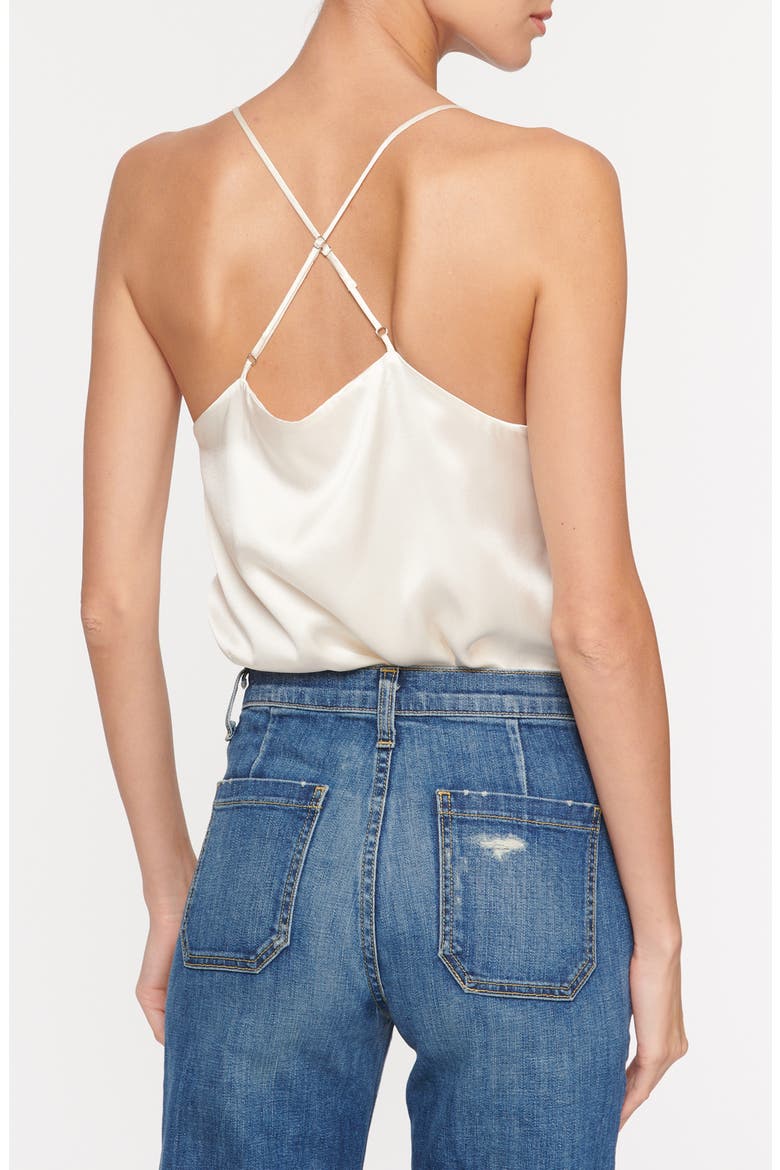 Everly Silk Camisole, Alternate, color, WHITE