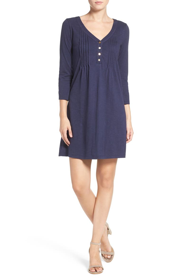 'Amberly' Jersey T-Shirt Dress, Alternate, color, TRUE NAVY