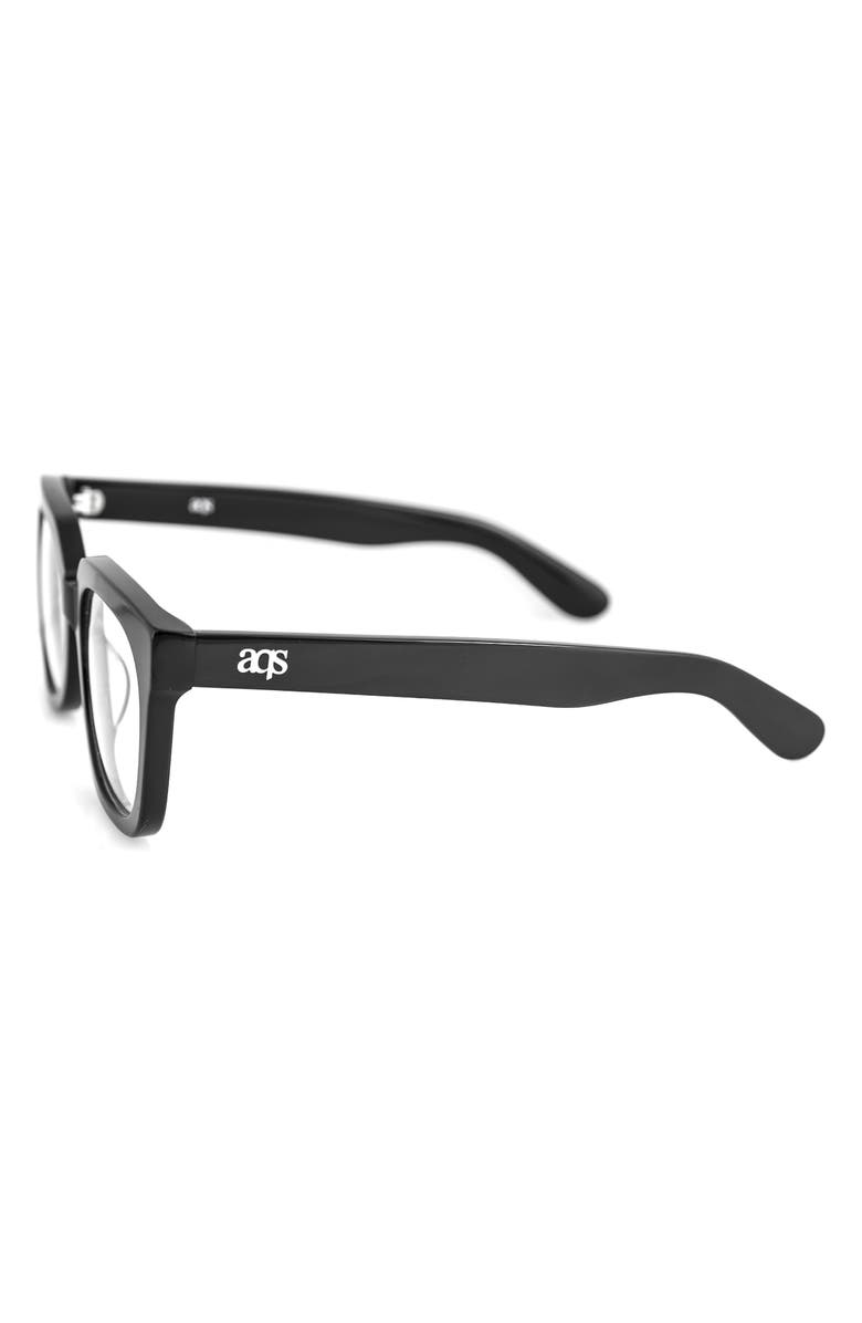 AQS Theo 50mm Square Optical Frames, Alternate, color, Black