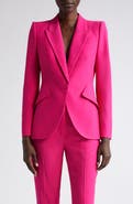 McQueen Alexander McQueen Leaf Crepe Jacket