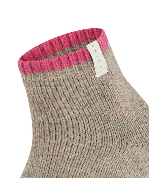 Falke Cosy Plush Alpaca Wool Short Socks In Gray