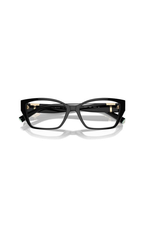 Tiffany & Co . 54mm Rectangle Optical Glasses In Black