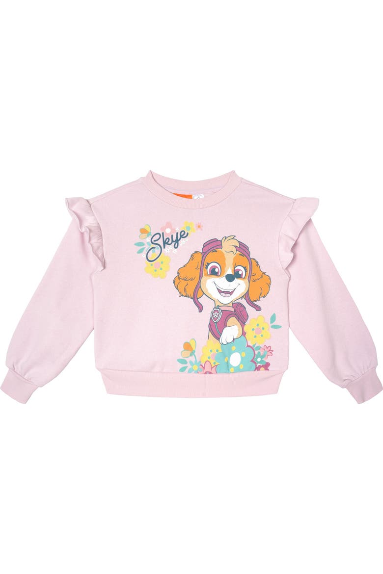 Sweatshirt and Tulle Skirt Set, Alternate, color, Skye Pink