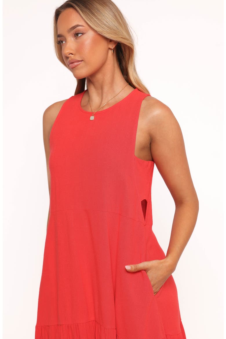 Almudena Midi Dress, Alternate, color, RED