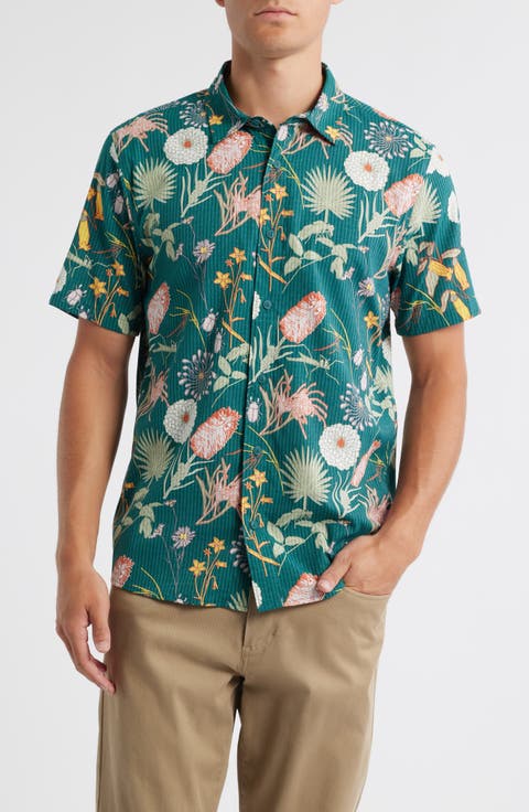 Bless Up Short Sleeve Button-Up Shirt