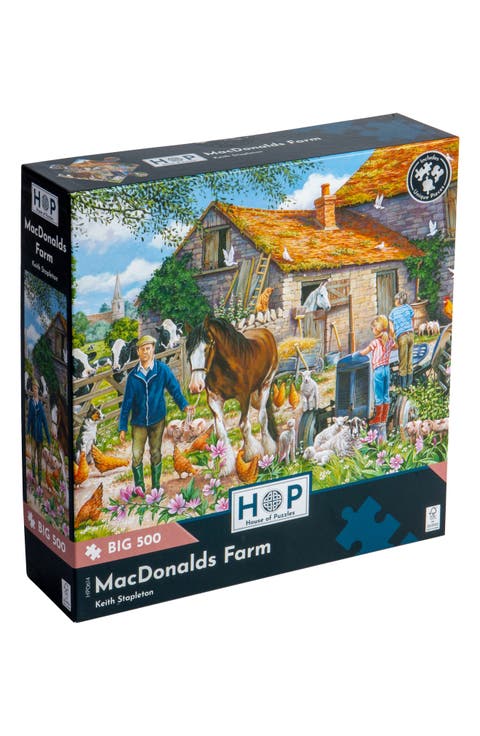 MacDonalds Farm Big 500-Piece Jigsaw Puzzle
