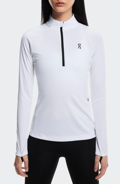 On Climate Quarter Zip Running Top In White