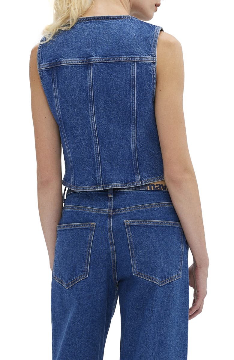 Mavi Jeans Merlin Denim Vest, Alternate, color,