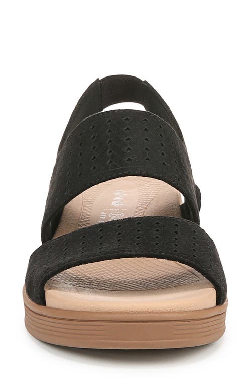 Bzees Women's Festive Washable Slingback Wedge Sandals In Black