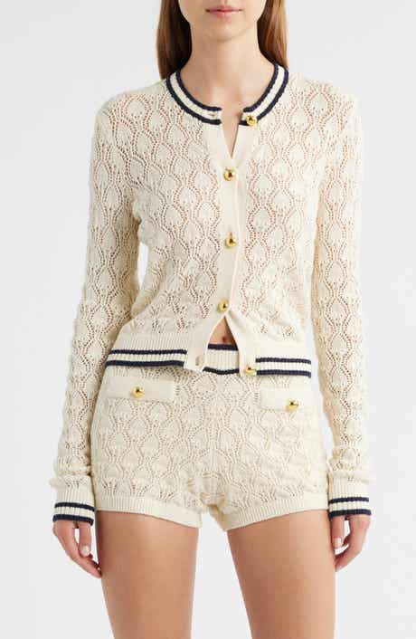 FRAME The Rookie Open Stitch Cardigan